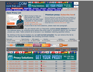 open proxy list